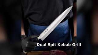 Commercial Kebab Shawarma Grill Dual Spit